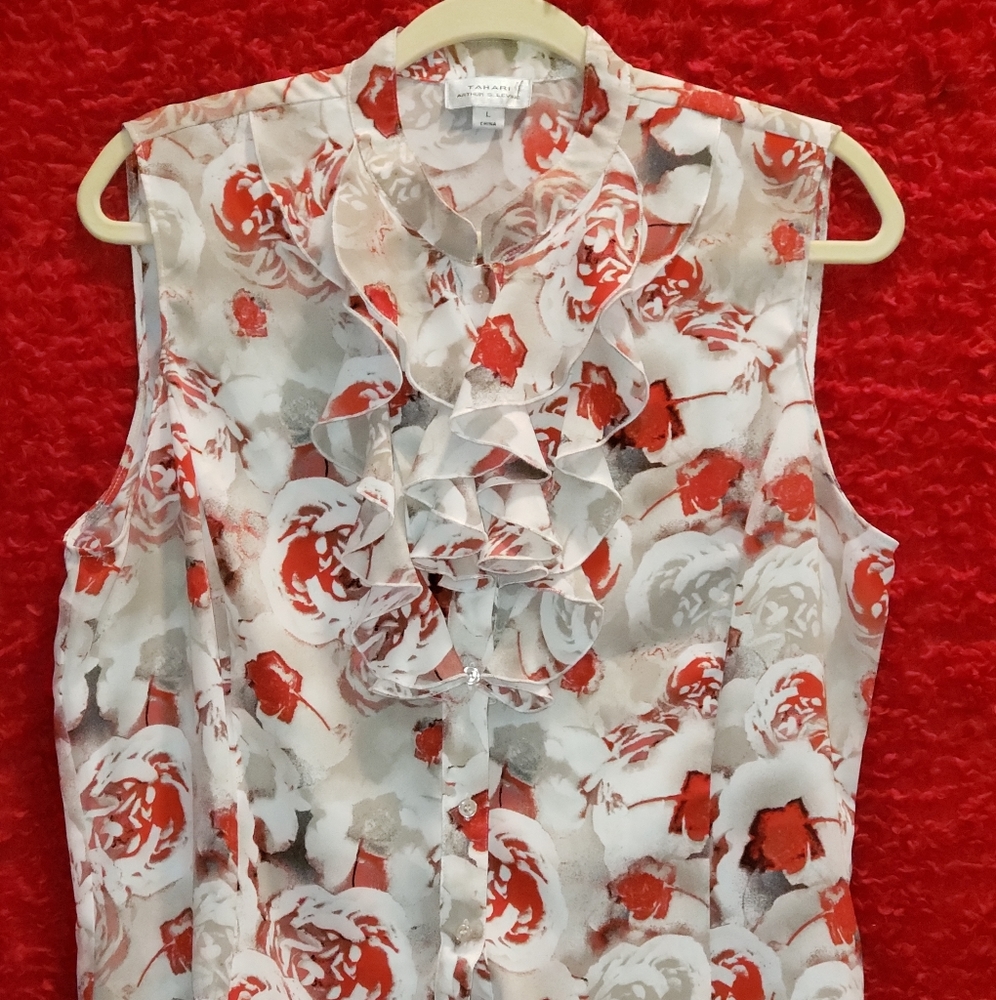 Tahari womens large blouse.